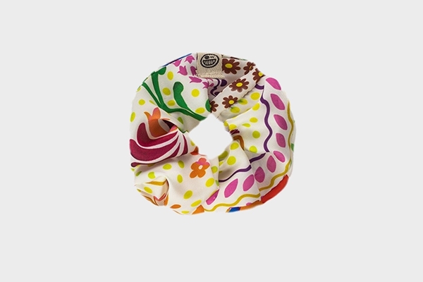 Picture of Bleecker & Love White Lotus Scrunchie