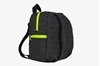 Picture of Bleecker & Love -  Stars Mini Black Backpack (Black Zippers)