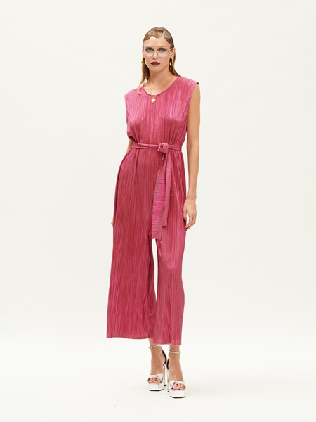 Picture of We_Are Pleated Jumpsuit  (Fuchsia)