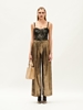 Picture of We_Are  Metal Palazzo Pants (Gold)