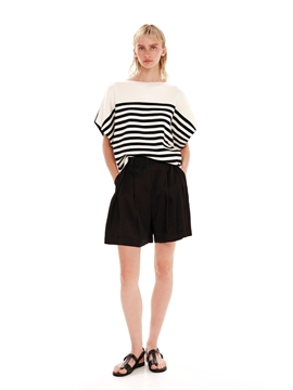 Picture of Ioanna Kourbela  High Waisted Shorts - Luxurious Drapery