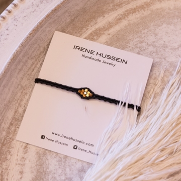 Picture of IRENE HUSSEIN - Lucky Flower Bracelet (Black)