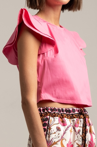 Picture of Peace And Chaos Petal Blouse (Pink)