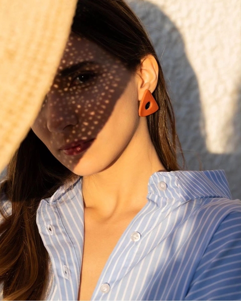 Picture of FINGO - Spilia Earrings (Brown)