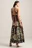 Picture of Peace And Chaos  Foliage Maxi Tie-Me Dress