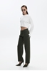 Picture of Sac & Co Geo Rib Ecru Crop Top