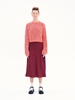 Picture of Ioanna Kourbela Midi Skirt with Waistband – Burst of Colour ( Bordeaux-Blue-Black)