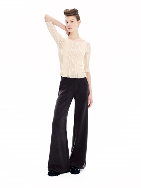 Picture of Ioanna Kourbela High-Waisted Trousers – Polished (Black & Grey )