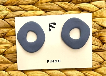 Picture of FINGO - Stroggylo Earrings (Blue Stone)