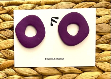 Picture of FINGO - Stroggylo Earrings  (Magenta)