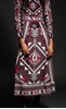 Picture of Peace And Chaos Echo Short Dress - Velvet