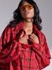 Picture of LIBELLOULA - Red checked overshirt PAIGE